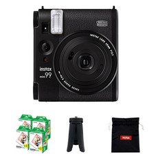 인스탁스 미니99 즉석카메라 블랙 + 미니필름 80p + 미니삼각대 랜덤발송 + 로고파우치 랜덤발송 세트, instax mini 99, 1세트