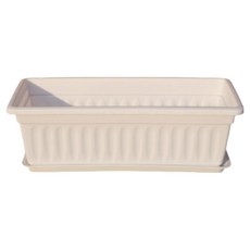사인포스트 파스텔톤 배란다 옥상 텃밭 화분, 화이트, 1개