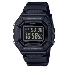 CASIO 卡西歐 軍規聚氨酯錶帶手錶 W-218H-1B