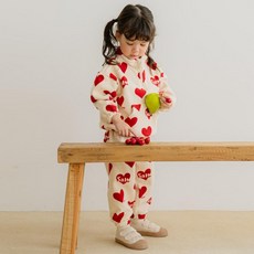 ROTOTO bebe Carry Salt 搖粒絨半開襟上衣套裝