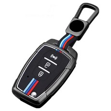 CRONICLE Z系列 雙龍 KGM相容 金屬鑰匙殼 Korando Khan, CZL-KG1, 夜幕灰