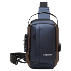 이지딜 優質斜背包 運動日常包, 1個, 深藍色