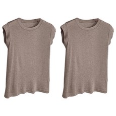 Well Life 悅生活 MICOACH 萊賽爾天絲透氣羊毛小飛袖顯瘦T恤 2件