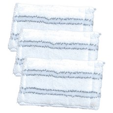 Market Plan 2合1可折疊伸縮玻璃刮水器濕拖布替換墊, 3個, 白色