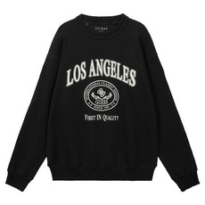 GUESS 男女通用 Uni 大字母刷毛大學T MO4K5490