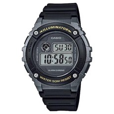 CASIO 卡西歐 男款刻字應援訊息軍人電子手錶 W-216H-1B