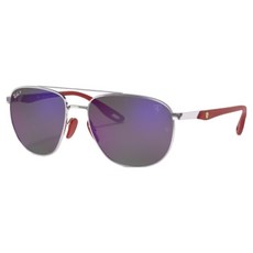 Ray-Ban 雷朋 金屬框偏光Chromance鏡片太陽眼鏡 法拉利聯名款 RB3659M-F031H0