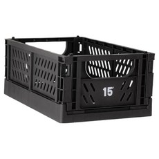 復古桌面廚房冰箱家用物品可折疊收納整理盒 BRP1154, 1個, 黑色