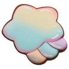 Daon 堅固護腕滑鼠墊 漸層星星 200 x 240 x 18 mm, 1個, 混合色