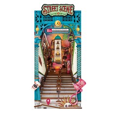 Robotime DIY 書擋模型 街景 TGB13, 196件, 1個, 混合色