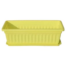 사인포스트 파스텔톤 배란다 옥상 텃밭 화분, 옐로우, 1개