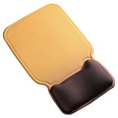 다온 푹신한 손목보호 마우스패드 270 x 170 x 15 mm, 옐로우, 1개