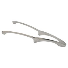 DIBOTE 迪伯特 304不鏽鋼韓式烤肉夾牛角夾 W3033-1 10吋, 1個, 銀色