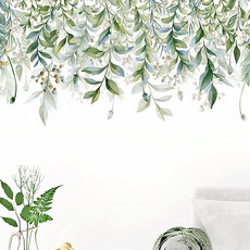 WA. WALL ART 植物藤蔓 防水PVC無痕設計壁貼 FX-C11, 彩色