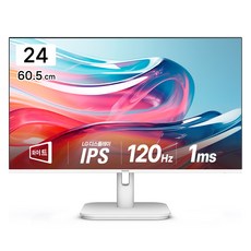 PHILIPS 飛利浦 120 4邊無邊框 白色 無亮點 螢幕, 24E1N2100AW, 60.5cm