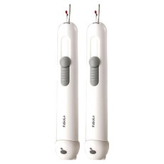 FaSoLa 多功能二合一穿針線/拆線器 卡通版, 白色, 2件