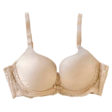 EASY SHOP 裸膚Bra 像粉底液素面無痕裸感軟鋼圈內衣 3208171