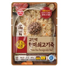 오즈키친 고단백 현미쇠고기죽, 400g, 1개