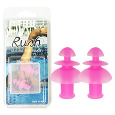 Rush矽膠耳塞, 1個, 粉色