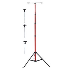 SELPA 四段鋁合金伸縮燈架 三腳架 落地型燈架, 1個, 紅色