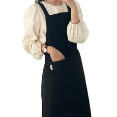 Hansday 防水直筒圍裙, 1個, 黑色