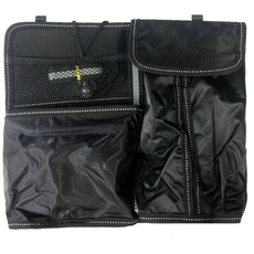 AGR MOTOR DESIGN 後座面紙盒飲料置物袋 HY-313, 1個, 黑色