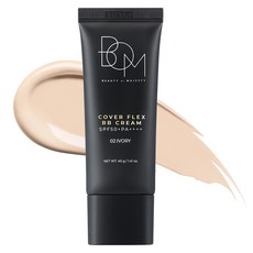 비오엠 커버 플렉스 비비 크림 SPF50+ PA++++, 02 아이보리, 40g, 1개
