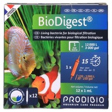 PRODIBIO Biodigest 高效活性硝化複合菌 PR112 淡海水適用 12支, 1ml, 1個