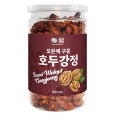 견과공장 오븐에 구운 호두강정 통, 1개, 220g