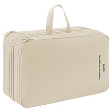 ONE HOUSE 收納趣防塵壓縮袋 手提款 OH-Q741-A1 燕麥米 18L, 1個, 1個裝