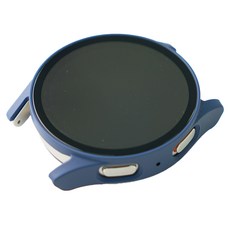 w9999 Galaxy Watch 7 相容鋼化玻璃全包覆保護殼, 海軍藍, 1個