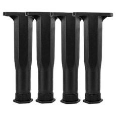 침대 가구 발 높이 조절 PP 지지대 18cm, 블랙, 4개