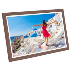 韓國 cameL 觸控雲端數位像框 54.6cm, CPF221OIPS, 胡桃木色