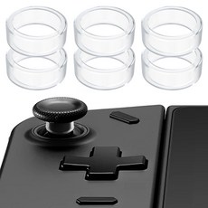 스페이스쉴드 레노버 리전고 호환 게이밍 아날로그 스틱 갈림방지 실리콘 가드 링 Protect Lite, 투명, 6개