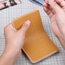 아트조이 DIY 가죽공예 지갑 만들기 세트, 카멜, 1세트