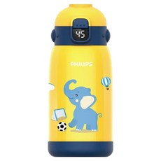 PHILIPS 飛利浦 溫度顯示兒童保溫杯, 1個, 黃色, 470ml