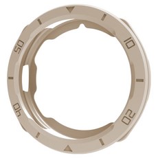 w9999 果凍錶圈鋼化玻璃保護殼, 1套, 米色