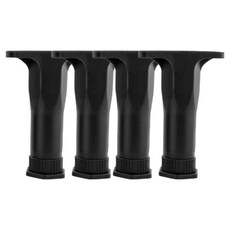 床 家具腳 高度調節 PP支撐架 13cm, 黑色, 4個