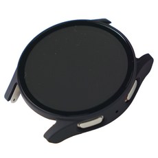 w9999 Galaxy Watch 7 相容 鋼化玻璃 全覆蓋保護殼, 黑色, 1個