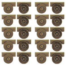 Knitt 免縫無痕金屬磁扣, 10個, 古銅色