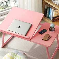 핫템온 가성비 다용도상 5단리프트 + 컵홀더, 여신핑크