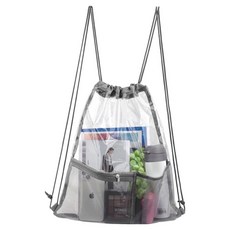 핏기어 워터밤 투명 방수가방, 그레이