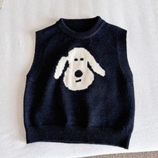 Arbe 兒童懶懶狗針織背心