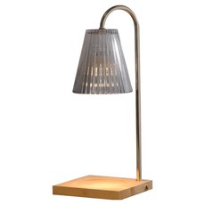 錘紋玻璃香氛蠟燭暖燈, 煙灰色