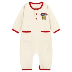 牛奶寶寶可愛口袋連身衣