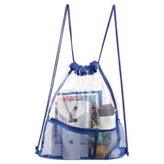 핏기어 워터밤 투명 방수가방, 블루