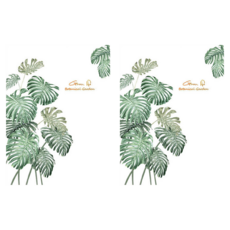 WA WALL ART 防水PVC 無痕設計壁貼 FX82064A 2張, 龜背芋/植物