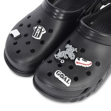 crocs 卡駱馳 Jibbitz 足球 5件組 10013128, 混合色, 1個