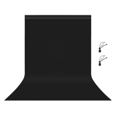 Beneble 拍攝用照片直播背景布 1 x 1.5 m 黑色, 1套, 單一商品