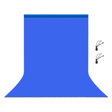 Beneble 攝影直播用背景布 1 x 1.5 m 藍色, 1套, 單一商品